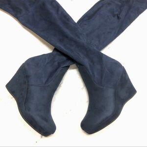 Women's Suede Wedge Boots